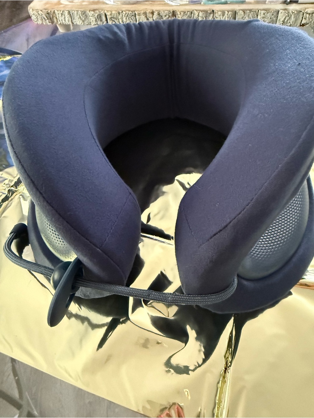 Travel Neck Pillow – Navy Memory Foam Support